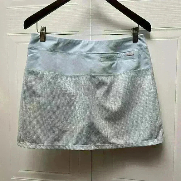 Adidas Golf  Skort Skirt Pull On Elastic Waist Pockets Stretch Blue - Picture 8 of 8